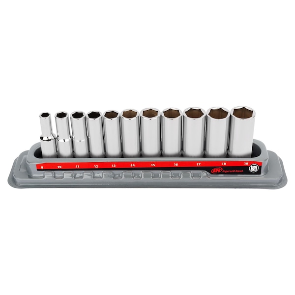 11 Piece 3/8 Inch Drive Deep Socket Set - Metric 6-Pt